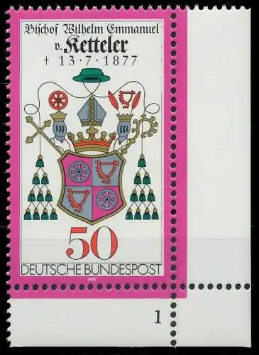 BRD BUND 1977 Nr 941 postfrisch FORMNUMMER 1 3D0CB6