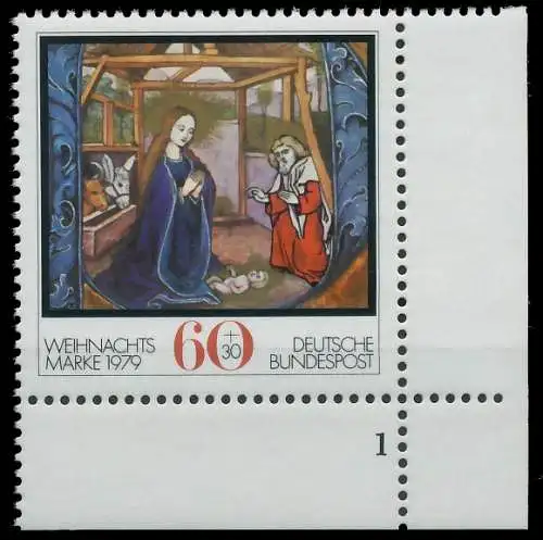 BRD BUND 1979 Nr 1032 postfrisch FORMNUMMER 1 3D65DE