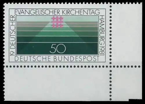 BRD BUND 1981 Nr 1098 postfrisch ECKE-URE 3D6826