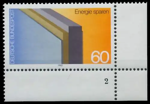 BRD BUND 1982 Nr 1119 postfrisch FORMNUMMER 2 3D6932
