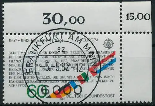 BRD BUND 1982 Nr 1131 KBWZ zentrisch gestempelt ECKE-ORE 3D69D2