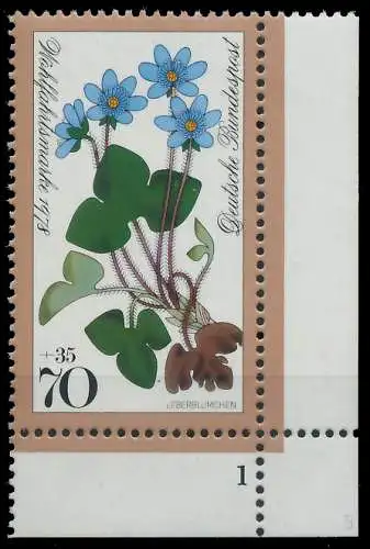 BRD BUND 1978 Nr 985 postfrisch FORMNUMMER 1 3D6B02