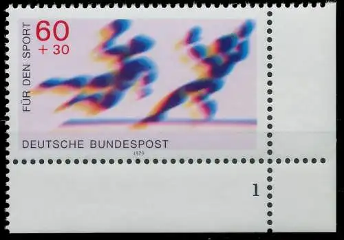 BRD BUND 1979 Nr 1009 postfrisch FORMNUMMER 1 3D6BEA
