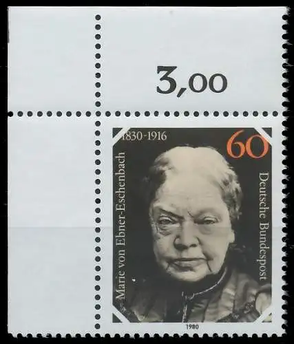 BRD BUND 1980 Nr 1057 postfrisch ECKE-OLI 3D6CCE