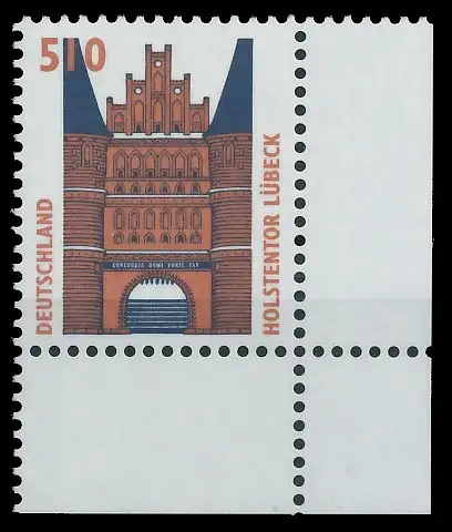 BRD BUND DS SEHENSWÜRDIGKEITEN Nr 1938 postfrisch ECKE- 3D9E1A