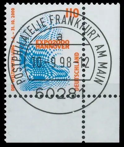 BRD BUND DS SEHENSWÜRDIGKEITEN Nr 2009A zentrisch gestempelt 3D9E22