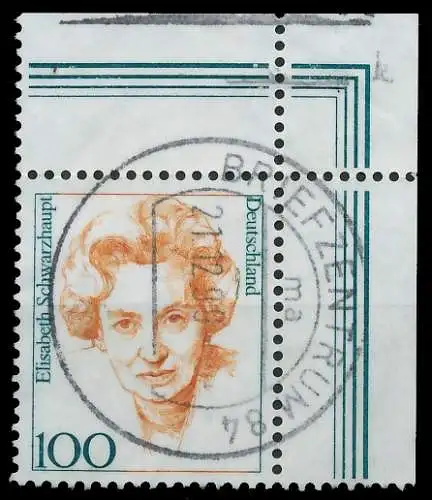 BRD BUND DS FRAUEN Nr 1955 zentrisch gestempelt ECKE-ORE 3D9E52