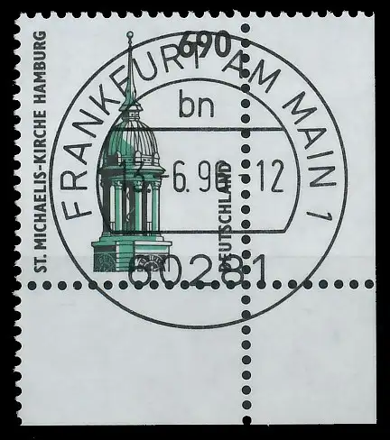 BRD BUND DS SEHENSWÜRDIGKEITEN Nr 1860 zentrisch gestempelt 3D9E5A