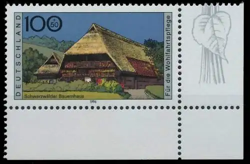 BRD BUND 1996 Nr 1885 postfrisch ECKE-URE 3DA14A
