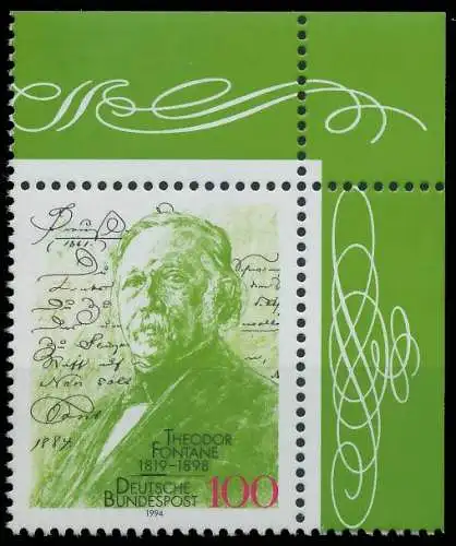 BRD BUND 1994 Nr 1767 postfrisch ECKE-ORE 3DA462