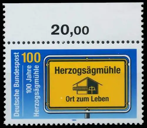 BRD BUND 1994 Nr 1740 postfrisch ORA 3DFC3A