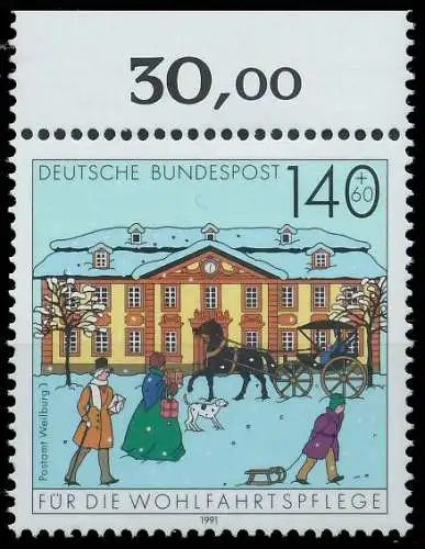 BRD BUND 1991 Nr 1568 postfrisch ORA 3E0252