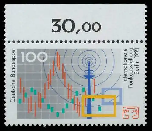 BRD BUND 1991 Nr 1553 postfrisch ORA 3E02CA