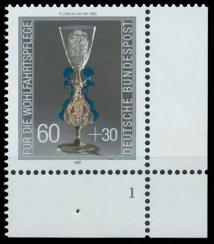 BRD BUND 1986 Nr 1296 postfrisch FORMNUMMER 1 3E3C26
