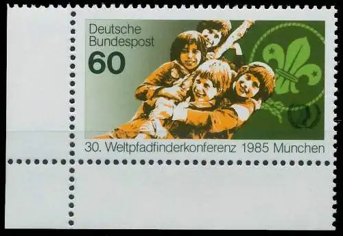 BRD BUND 1985 Nr 1254 postfrisch ECKE-ULI 3E3FAE