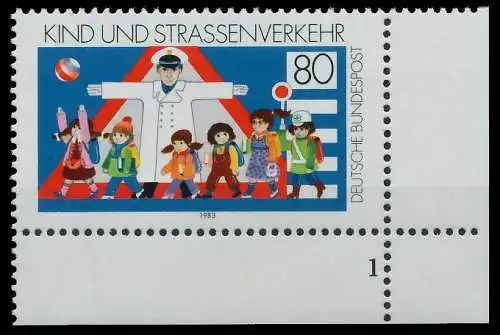 BRD BUND 1983 Nr 1181 postfrisch FORMNUMMER 1 3E41AE