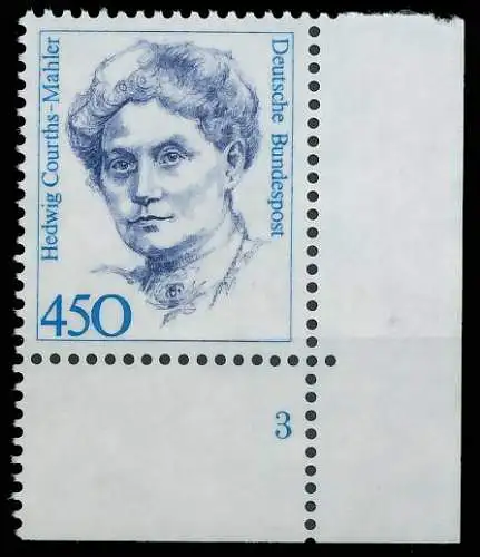 BRD BUND DS FRAUEN Nr 1614 postfrisch FORMNUMMER 3 3E5C26