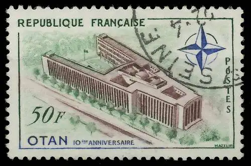 FRANKREICH 1959 Nr 1272 gestempelt 3EBAF6