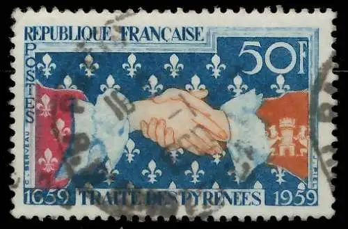 FRANKREICH 1959 Nr 1265 gestempelt 3EBBAE