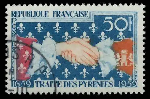 FRANKREICH 1959 Nr 1265 gestempelt 3EBBC2