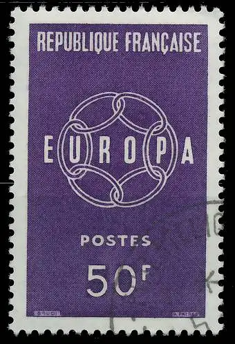FRANKREICH 1959 Nr 1263 gestempelt 3EBBEA