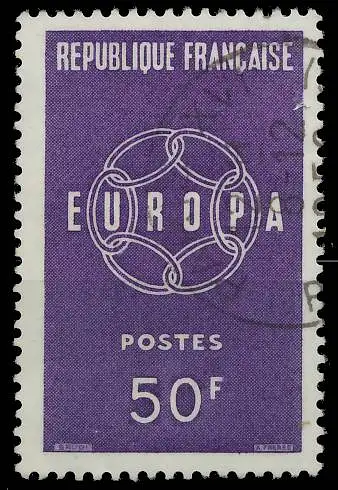 FRANKREICH 1959 Nr 1263 gestempelt 3EBBE6