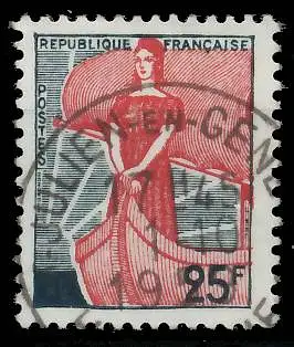 FRANKREICH 1959 Nr 1259 gestempelt 3EBC76