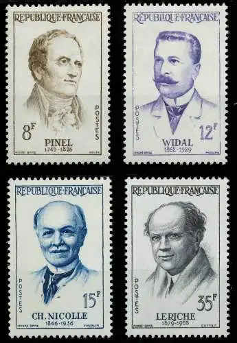 FRANKREICH 1958 Nr 1178-1181 postfrisch SF50B6A
