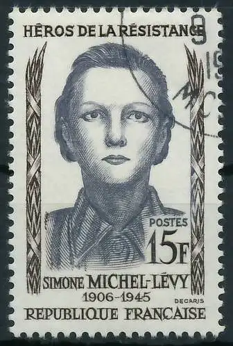 FRANKREICH 1958 Nr 1195 gestempelt 3EC1DE