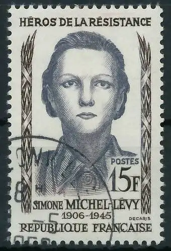 FRANKREICH 1958 Nr 1195 gestempelt 3EC1D2