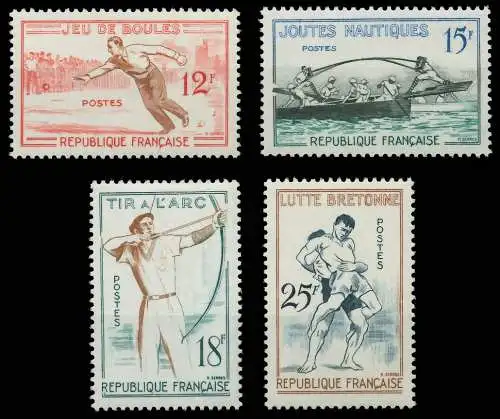 FRANKREICH 1958 Nr 1197-1200 postfrisch SF50DBE