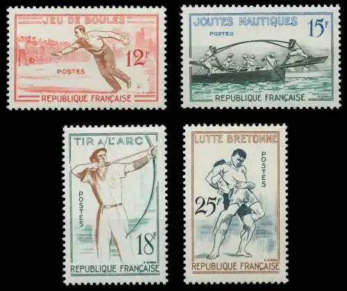 FRANKREICH 1958 Nr 1197-1200 postfrisch SF50DBA
