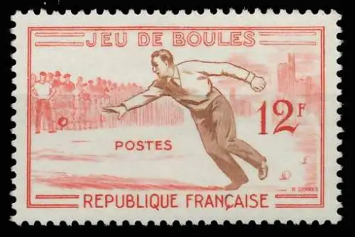 FRANKREICH 1958 Nr 1197 postfrisch SF50DCE