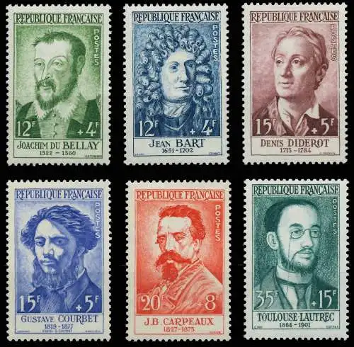FRANKREICH 1958 Nr 1202-1207 postfrisch 3EEA16