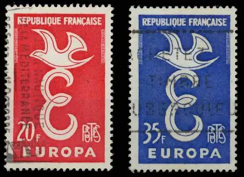 FRANKREICH 1958 Nr 1210-1211 gestempelt 3EEAF6
