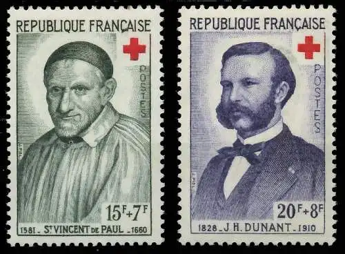 FRANKREICH 1958 Nr 1224-1225 postfrisch SF536F2