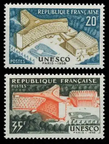 FRANKREICH 1958 Nr 1214-1215 postfrisch SF53746