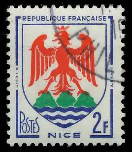FRANKREICH 1958 Nr 1221 gestempelt 3EEC66