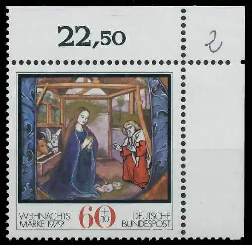 BRD BUND 1979 Nr 1032 postfrisch ECKE-ORE 3EED2A