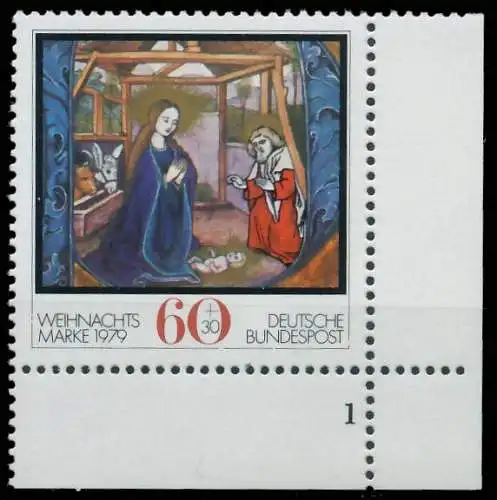 BRD BUND 1979 Nr 1032 postfrisch FORMNUMMER 1 3EED16