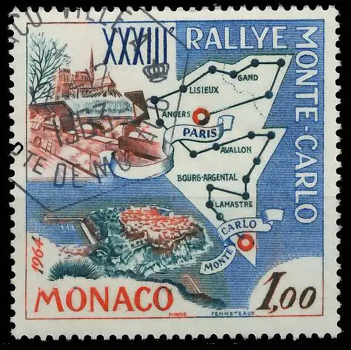 MONACO 1963 Nr 740 gestempelt 3EEE8E