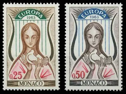 MONACO 1963 Nr 742-743 postfrisch 3EEEC6