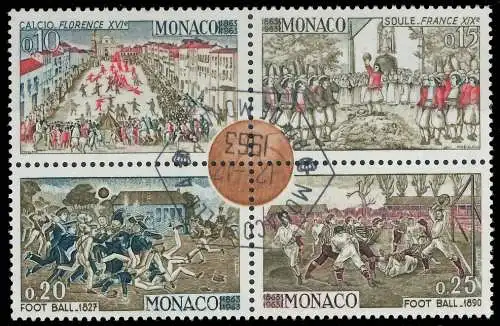 MONACO 1963 Nr 748-751 gestempelt VIERERBLOCK 3EEF86