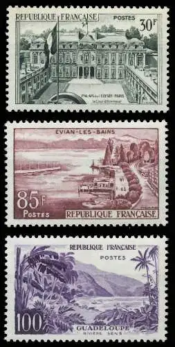 FRANKREICH 1959 Nr 1232-1234 postfrisch 3EF0B6