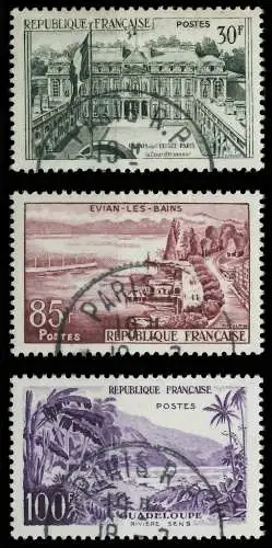 FRANKREICH 1959 Nr 1232-1234 gestempelt 3EF0EE
