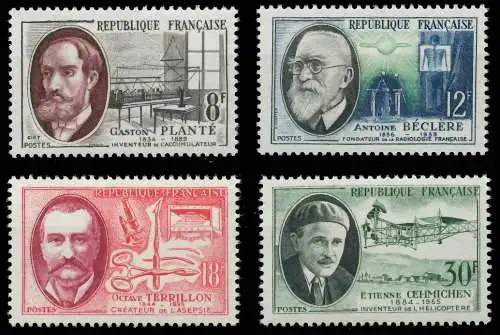 FRANKREICH 1957 Nr 1124-1127 postfrisch SF5B0A6