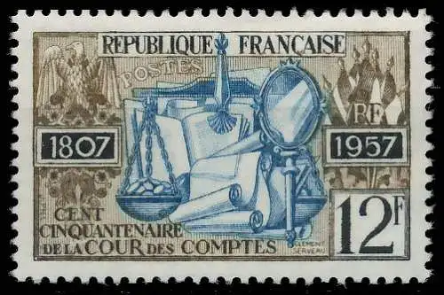 FRANKREICH 1957 Nr 1135 postfrisch SF5B172