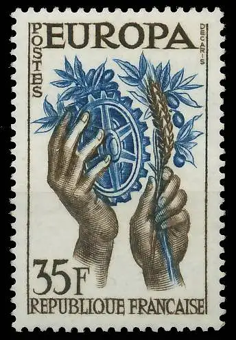 FRANKREICH 1957 Nr 1158 postfrisch SF5B3FA