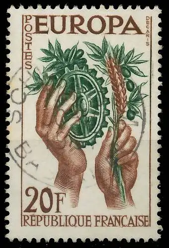 FRANKREICH 1957 Nr 1157 gestempelt 3F408E