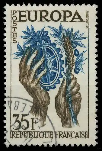 FRANKREICH 1957 Nr 1158 gestempelt 3F409E